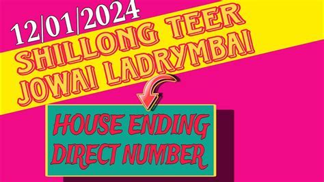 jowai ladrymbai teer number today